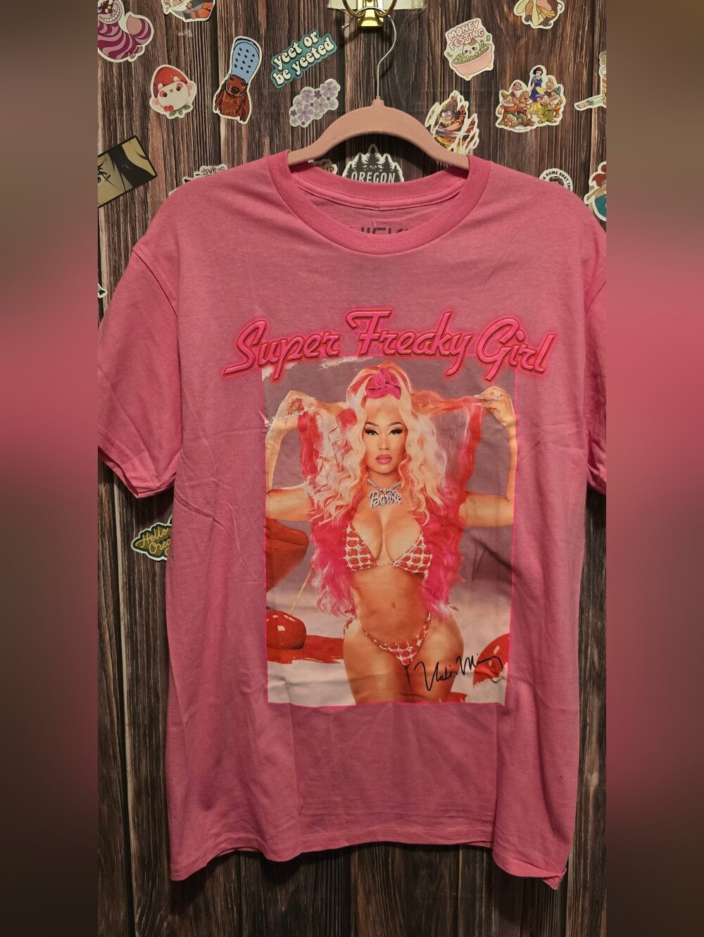 Nicki Minaj Super Freaky Girl Pink Graphic Tee